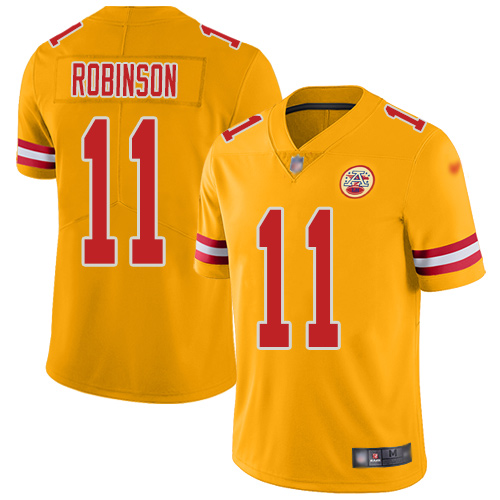 Men Kansas City Chiefs #11 Robinson Demarcus Limited Gold Inverted Legend Football Nike NFL Jersey